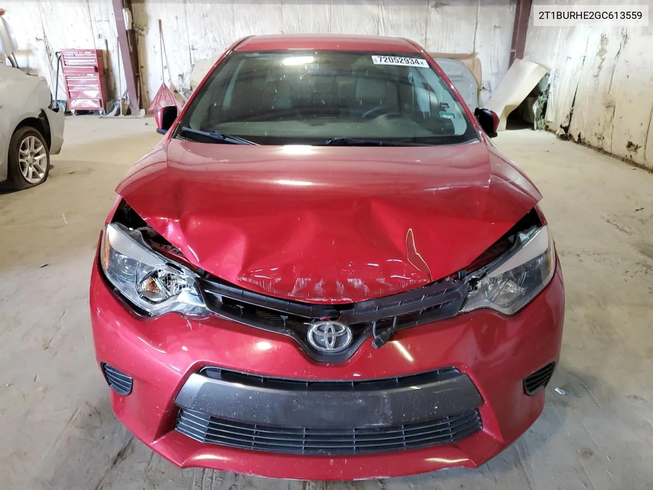 2016 Toyota Corolla L VIN: 2T1BURHE2GC613559 Lot: 72052934