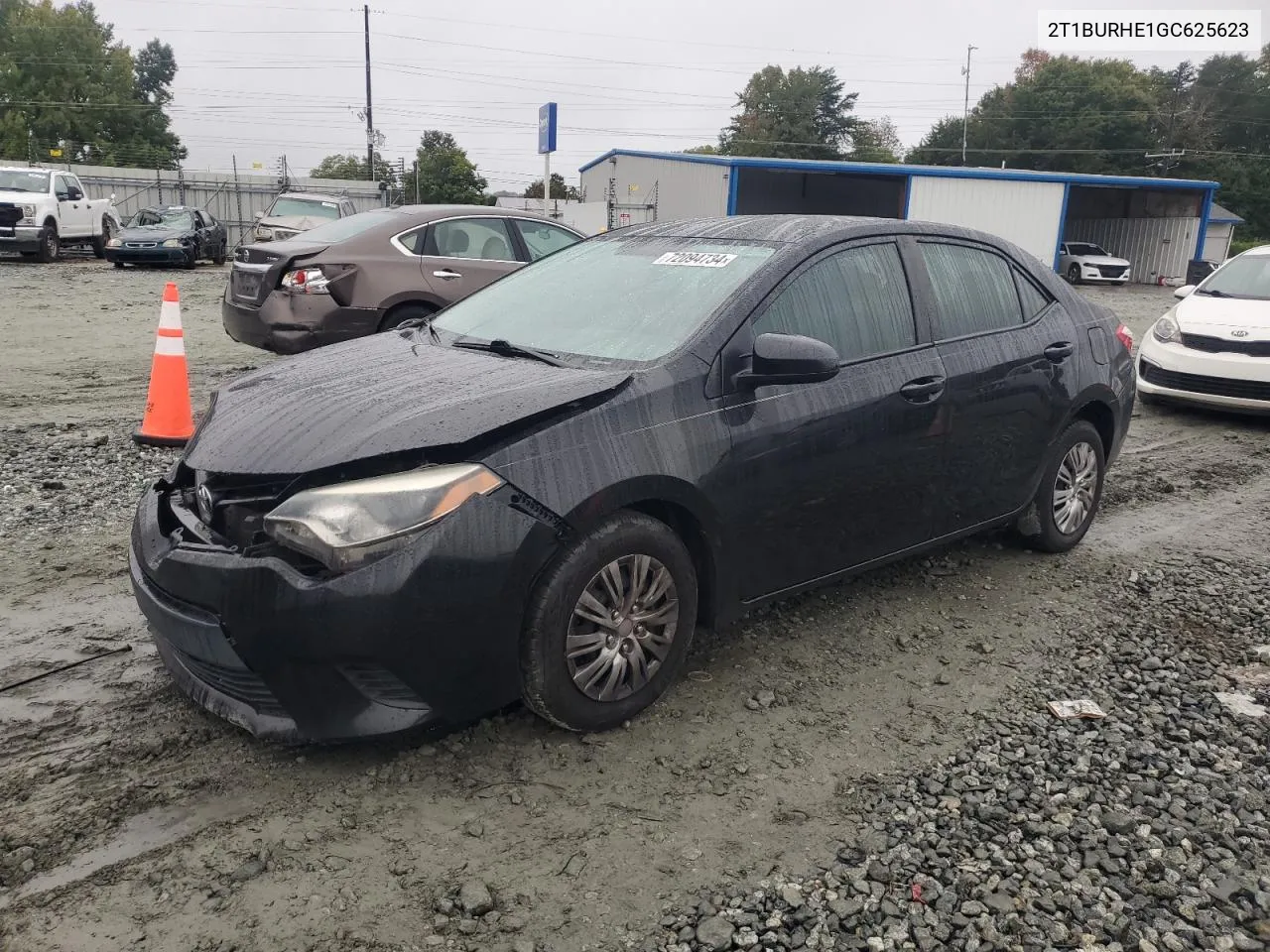 2016 Toyota Corolla L VIN: 2T1BURHE1GC625623 Lot: 72094734