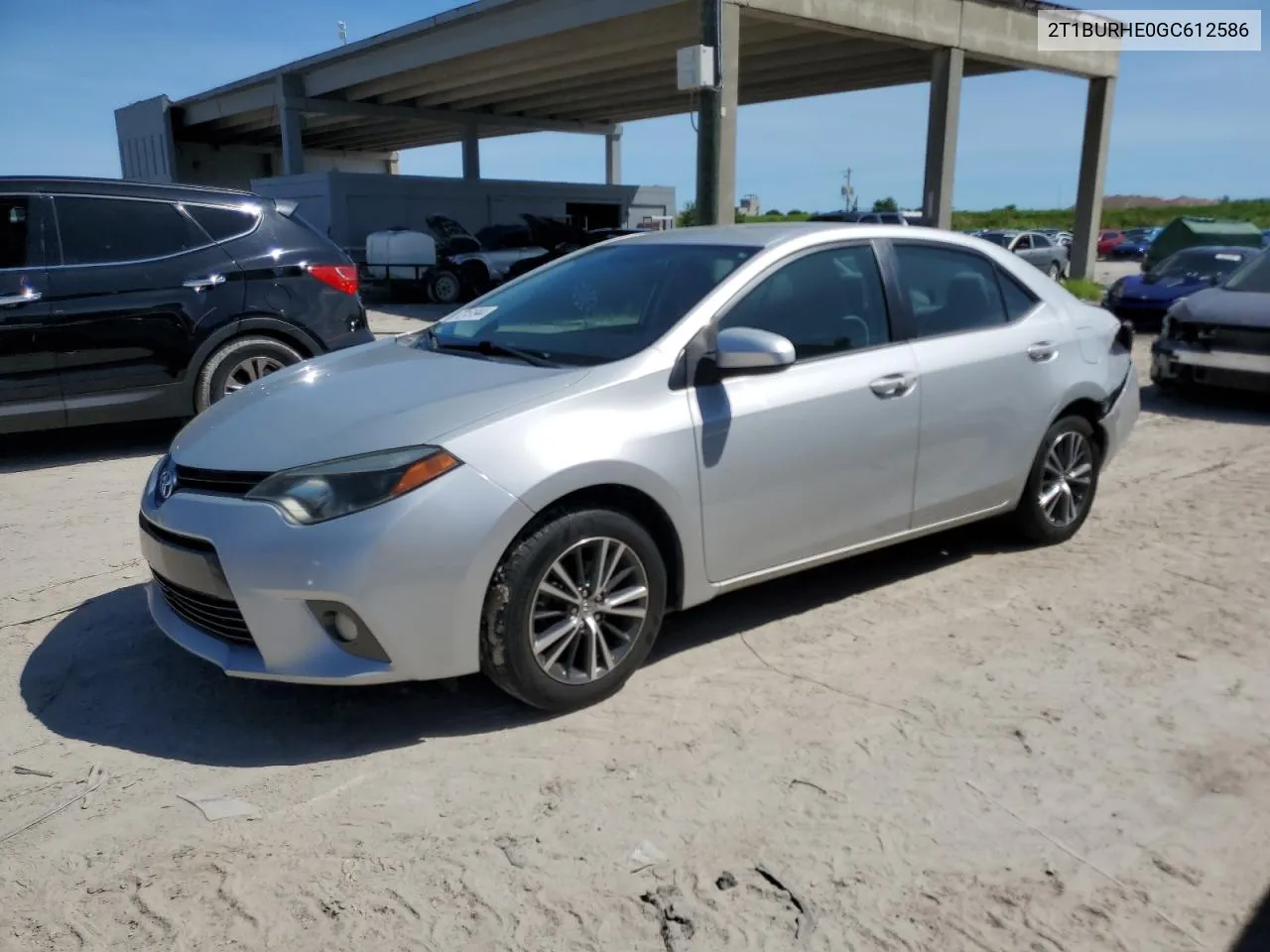 2016 Toyota Corolla L VIN: 2T1BURHE0GC612586 Lot: 72151944