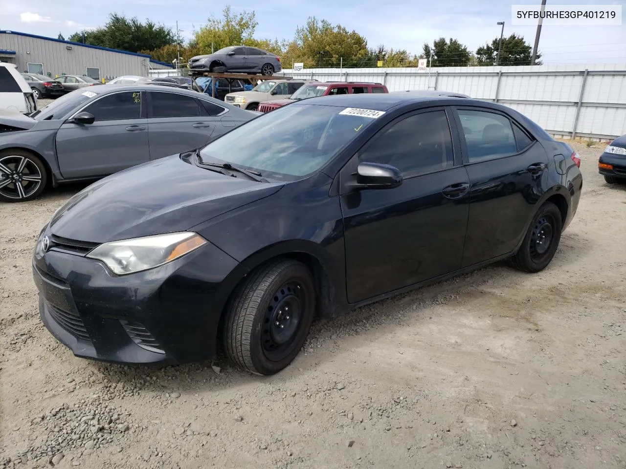 5YFBURHE3GP401219 2016 Toyota Corolla L