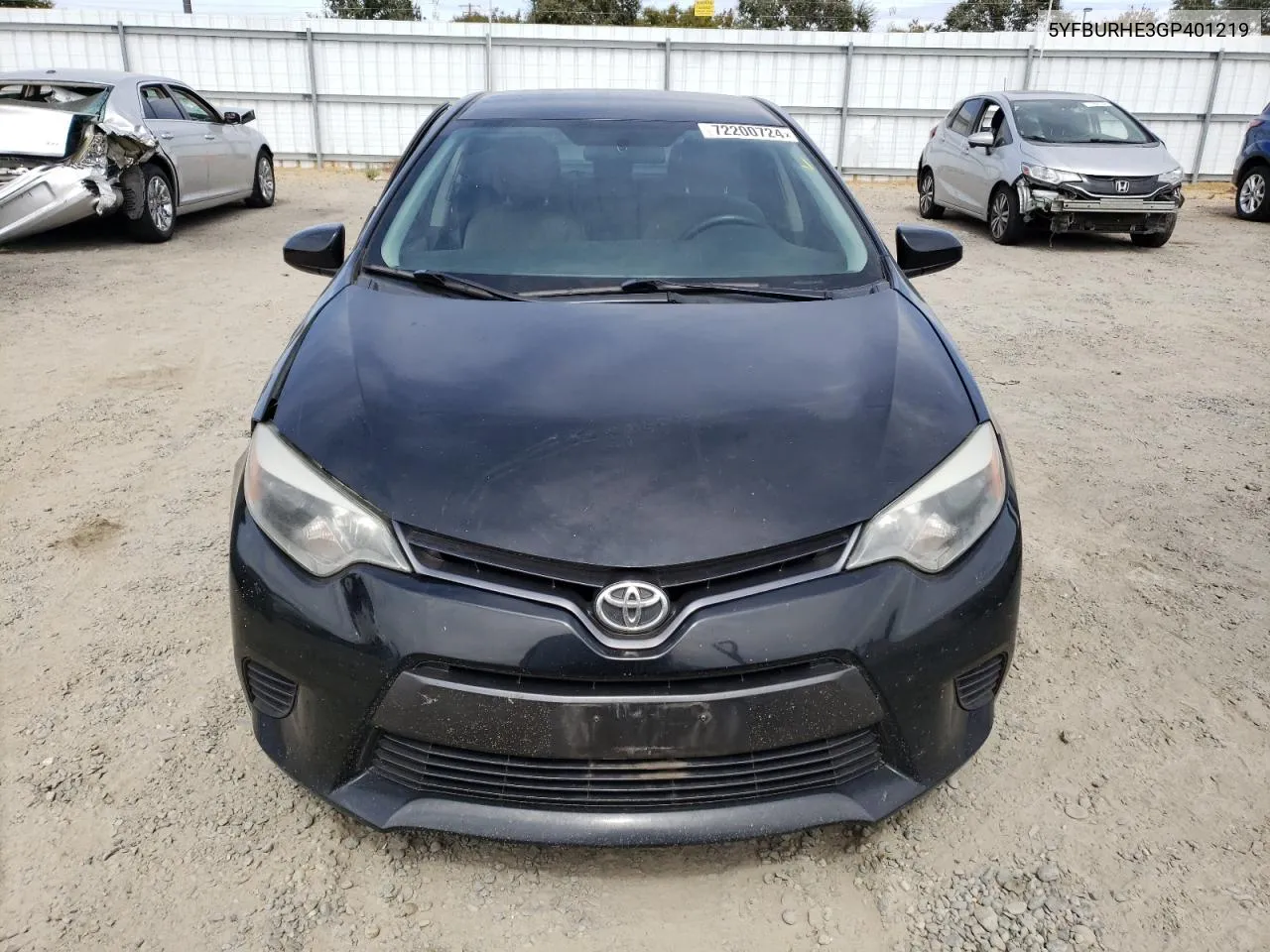 2016 Toyota Corolla L VIN: 5YFBURHE3GP401219 Lot: 72200724