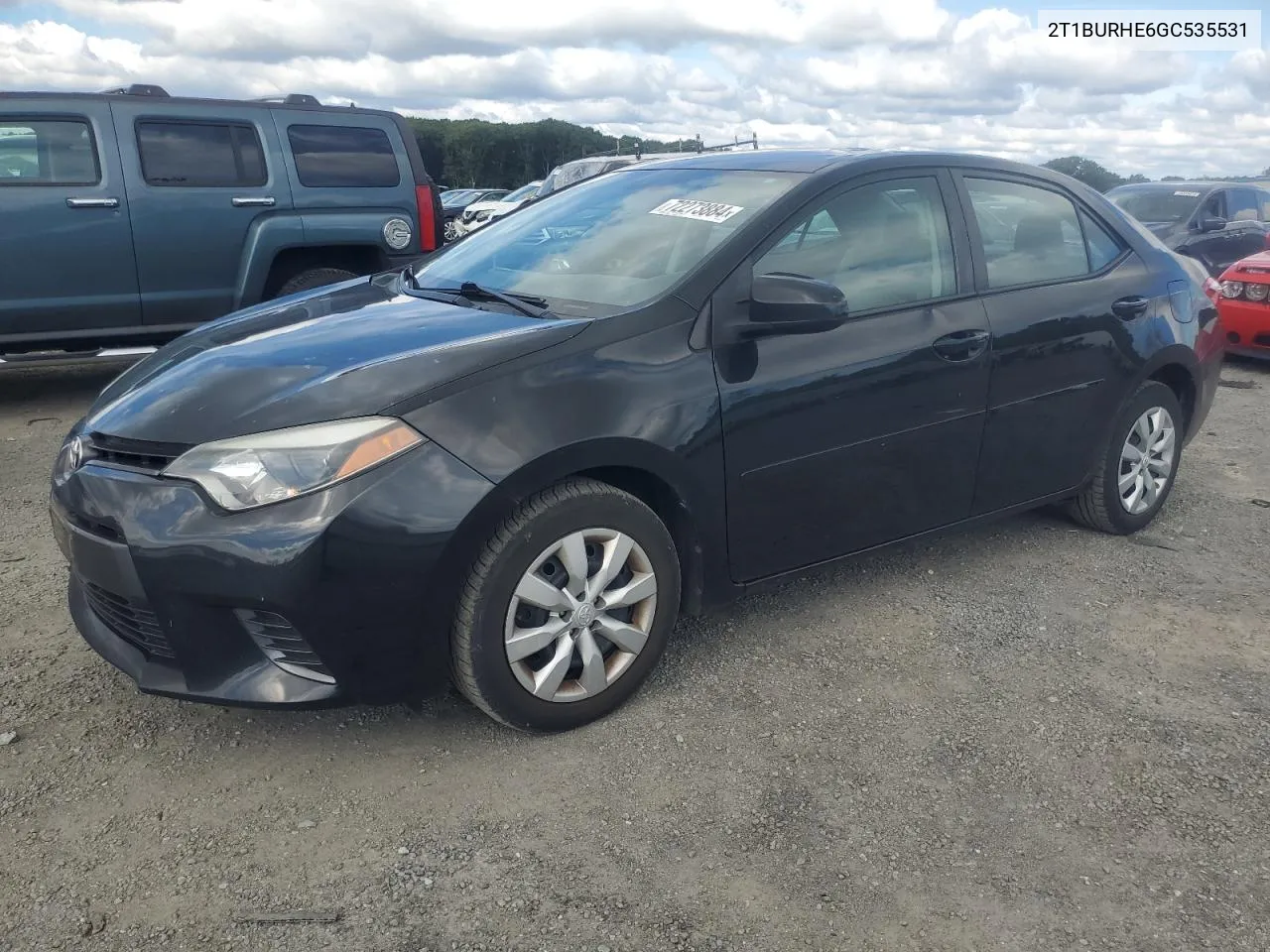 2016 Toyota Corolla L VIN: 2T1BURHE6GC535531 Lot: 72273884