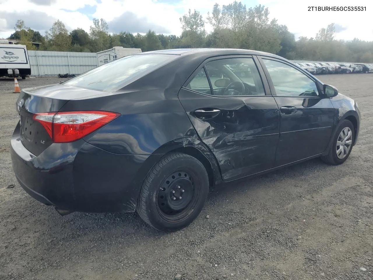 2016 Toyota Corolla L VIN: 2T1BURHE6GC535531 Lot: 72273884