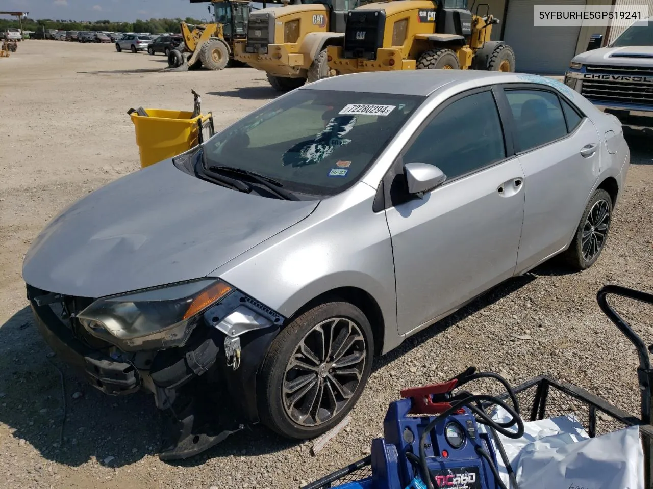 5YFBURHE5GP519241 2016 Toyota Corolla L