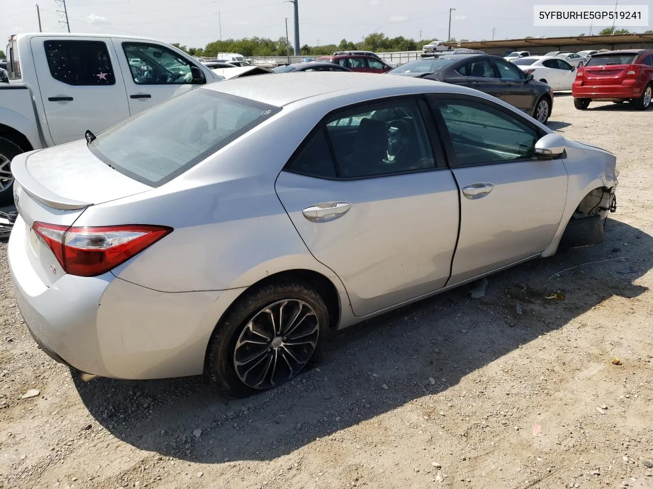 2016 Toyota Corolla L VIN: 5YFBURHE5GP519241 Lot: 72280294