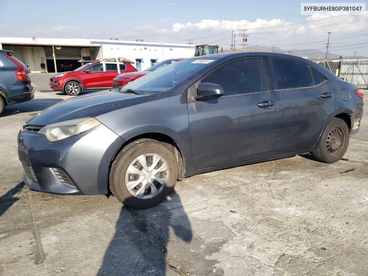 2016 Toyota Corolla L VIN: 5YFBURHE8GP381047 Lot: 72282614