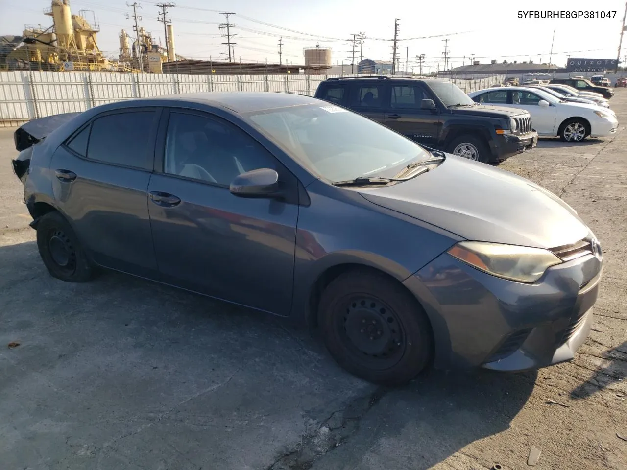 2016 Toyota Corolla L VIN: 5YFBURHE8GP381047 Lot: 72282614