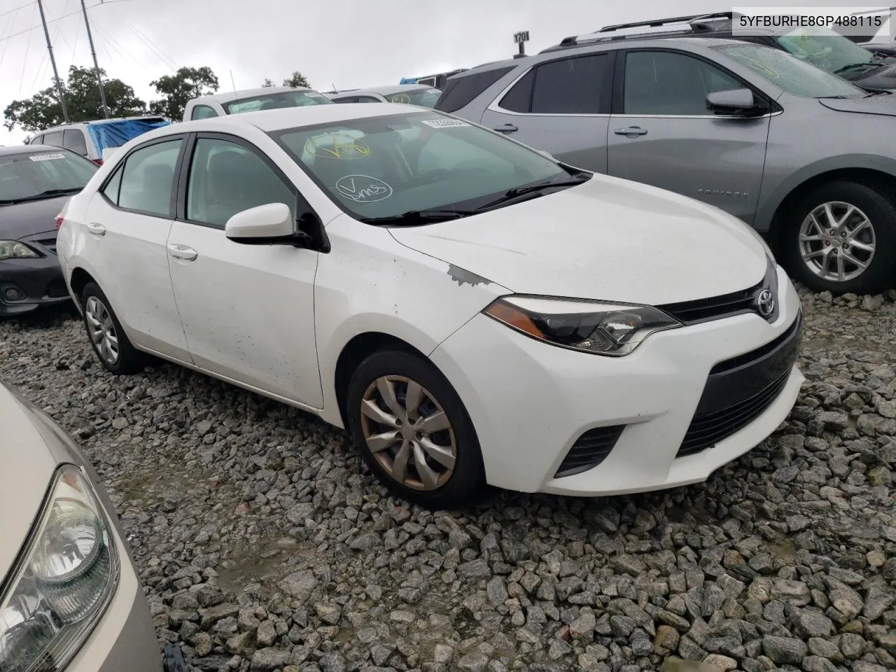 2016 Toyota Corolla L VIN: 5YFBURHE8GP488115 Lot: 72355604