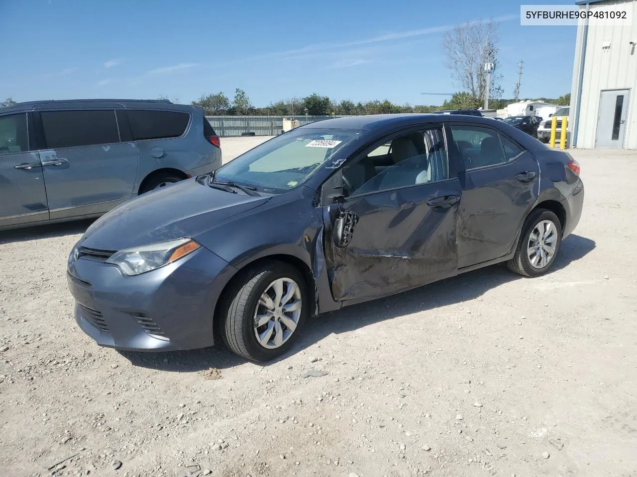 5YFBURHE9GP481092 2016 Toyota Corolla L