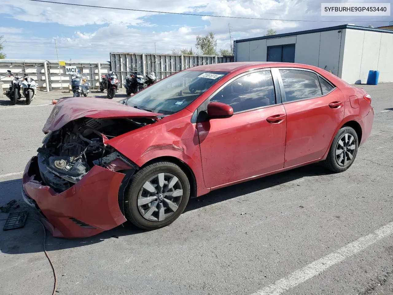 2016 Toyota Corolla L VIN: 5YFBURHE9GP453440 Lot: 72361074