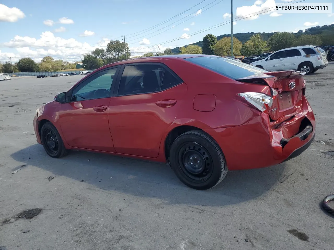 2016 Toyota Corolla L VIN: 5YFBURHE3GP471111 Lot: 72426594