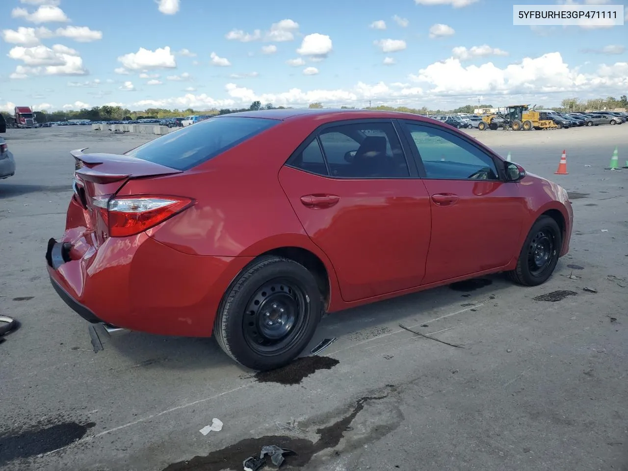 2016 Toyota Corolla L VIN: 5YFBURHE3GP471111 Lot: 72426594