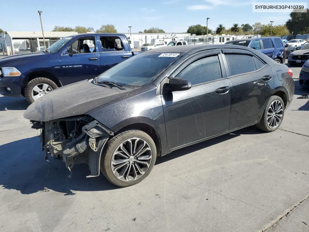 2016 Toyota Corolla L VIN: 5YFBURHE3GP410759 Lot: 72473614