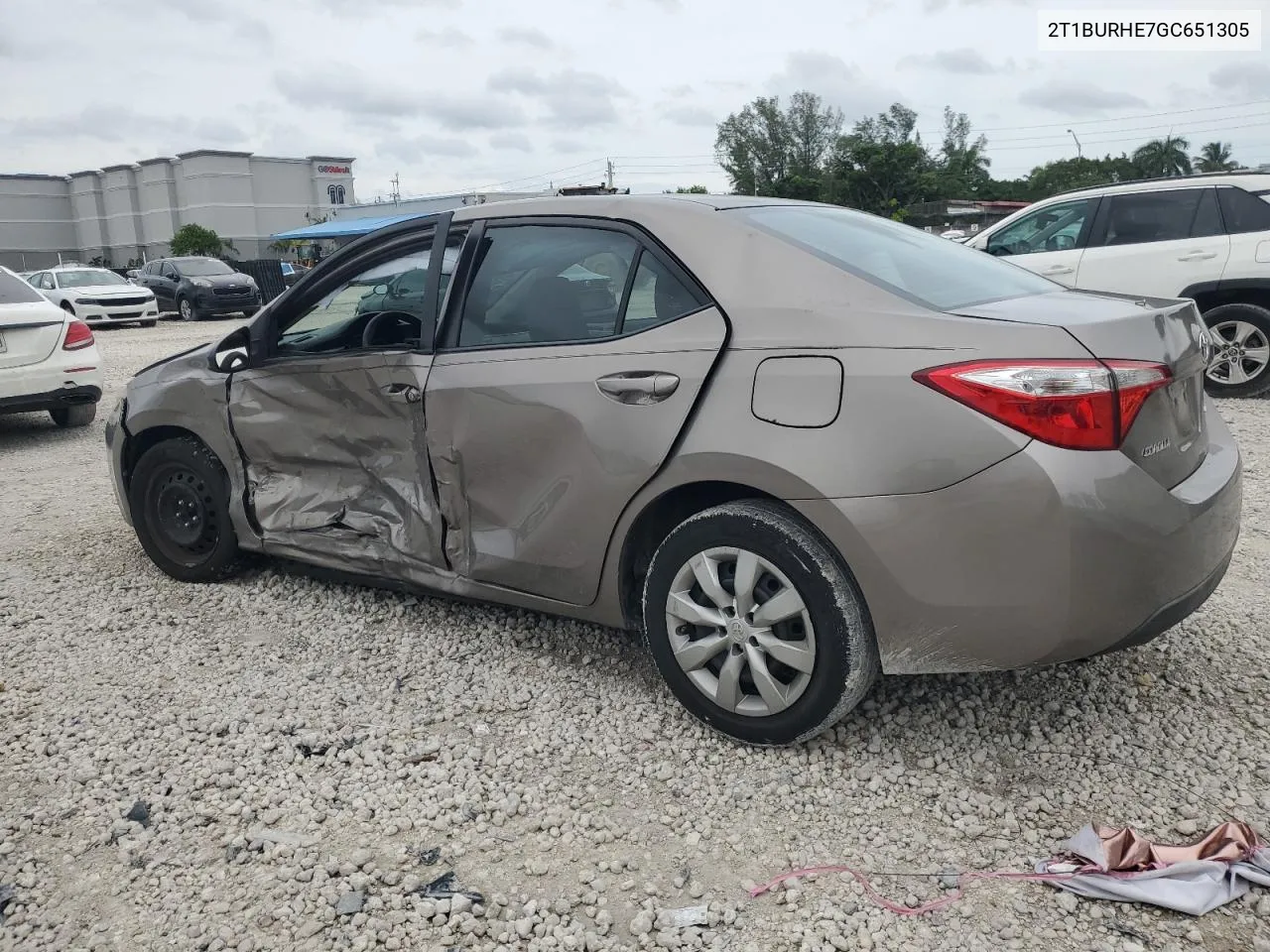 2016 Toyota Corolla L VIN: 2T1BURHE7GC651305 Lot: 72527274