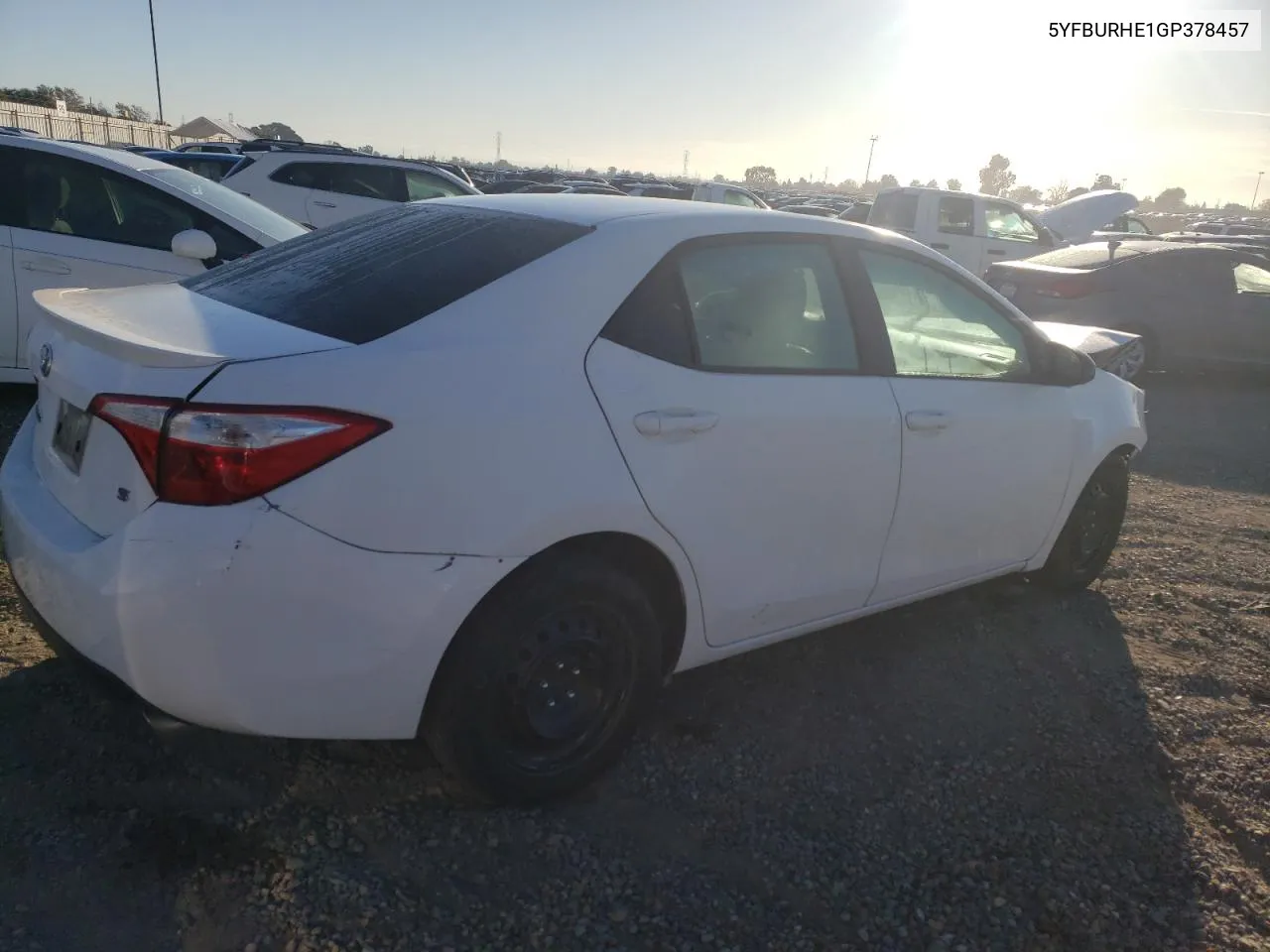 2016 Toyota Corolla L VIN: 5YFBURHE1GP378457 Lot: 72616674