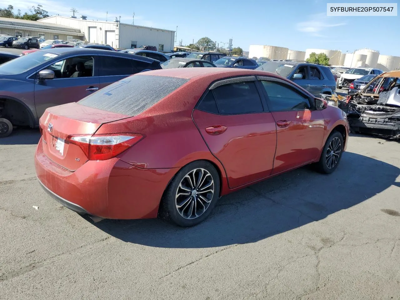 2016 Toyota Corolla L VIN: 5YFBURHE2GP507547 Lot: 72624424