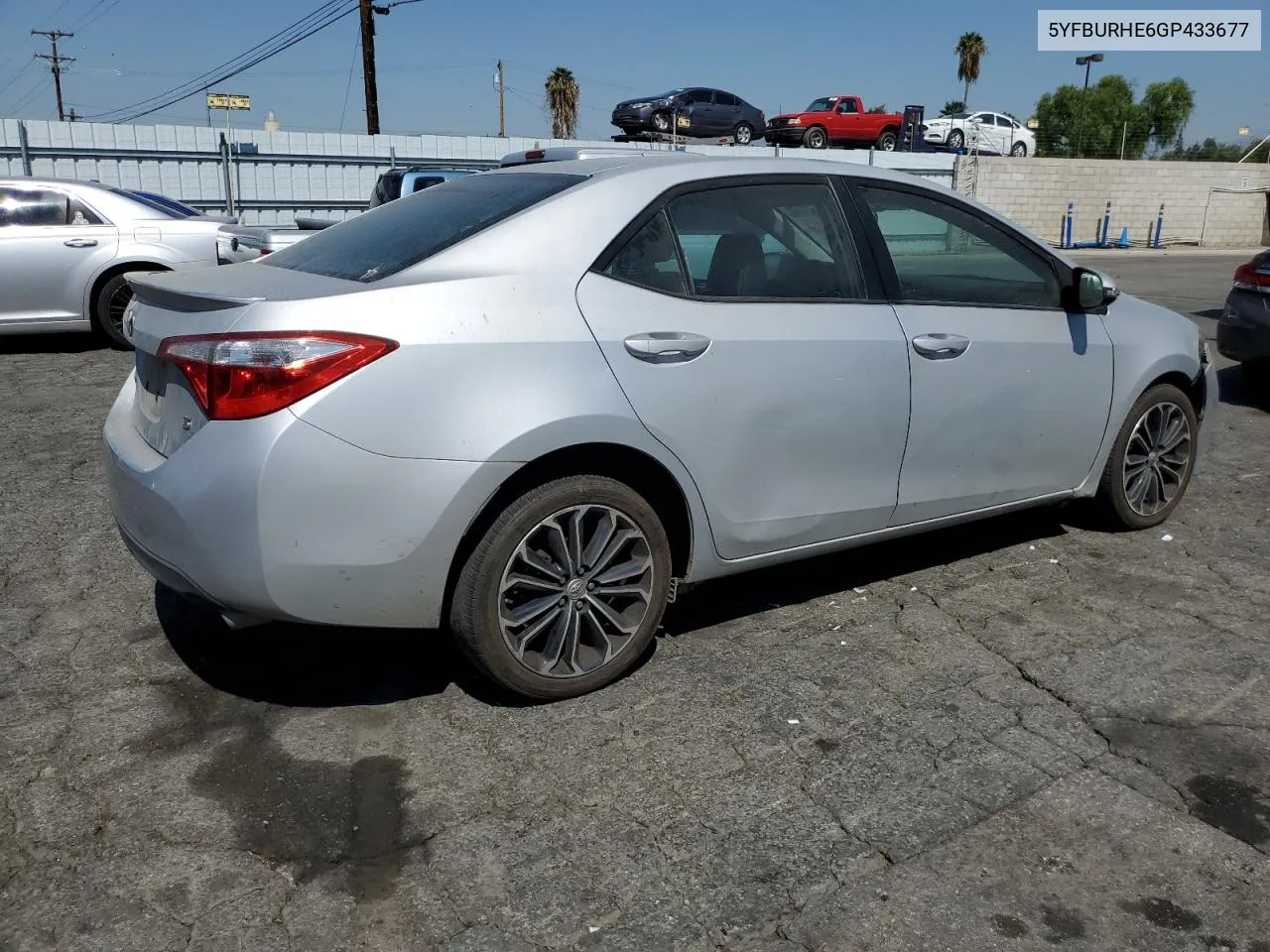 2016 Toyota Corolla L VIN: 5YFBURHE6GP433677 Lot: 72653494