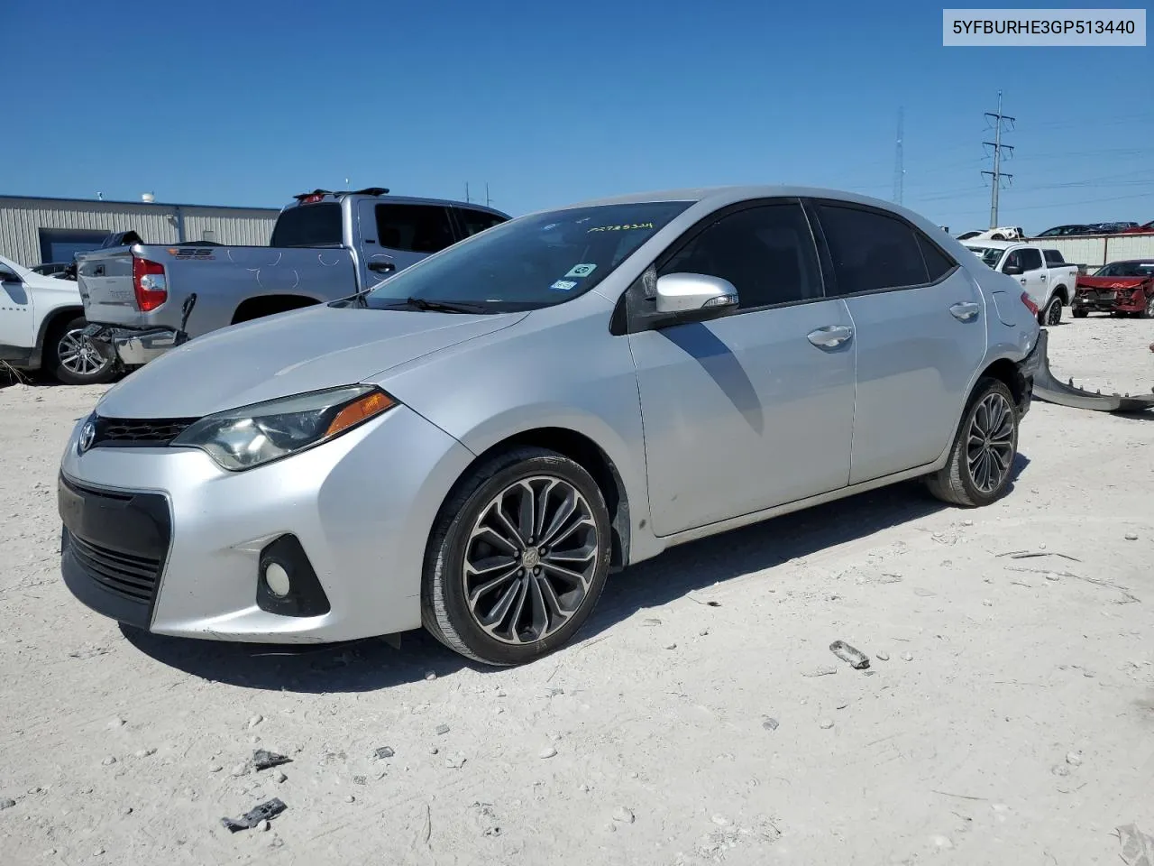 2016 Toyota Corolla L VIN: 5YFBURHE3GP513440 Lot: 72725324