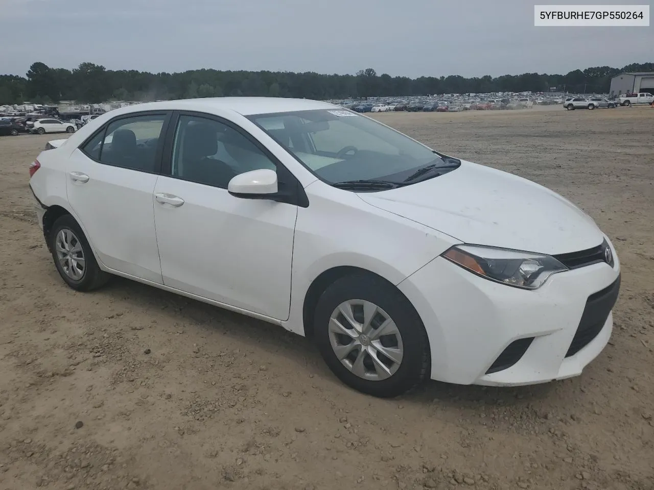 2016 Toyota Corolla L VIN: 5YFBURHE7GP550264 Lot: 72749454