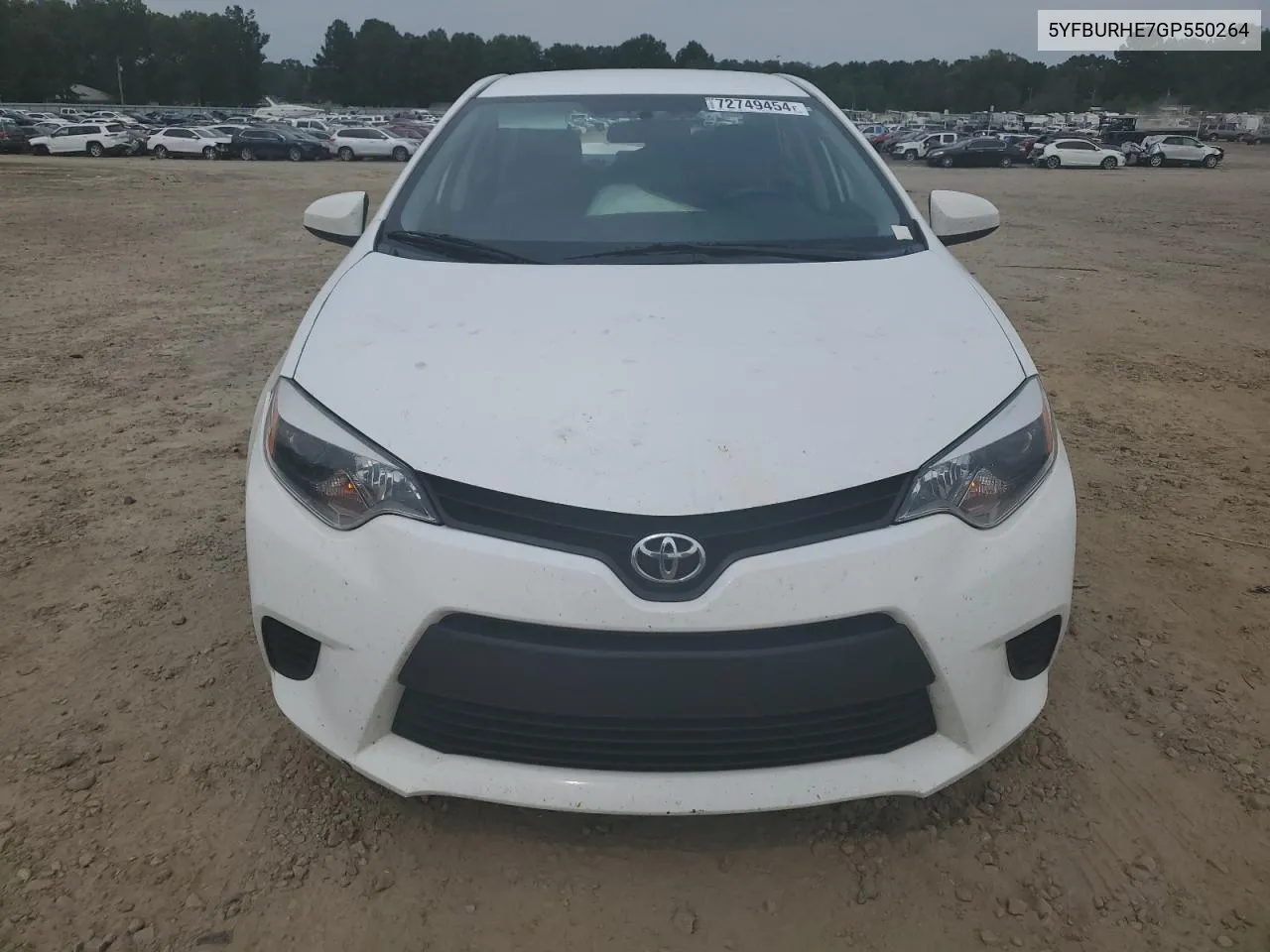 5YFBURHE7GP550264 2016 Toyota Corolla L