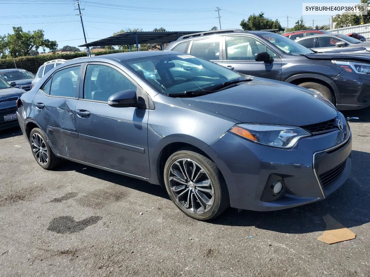 2016 Toyota Corolla L VIN: 5YFBURHE4GP386195 Lot: 72778804