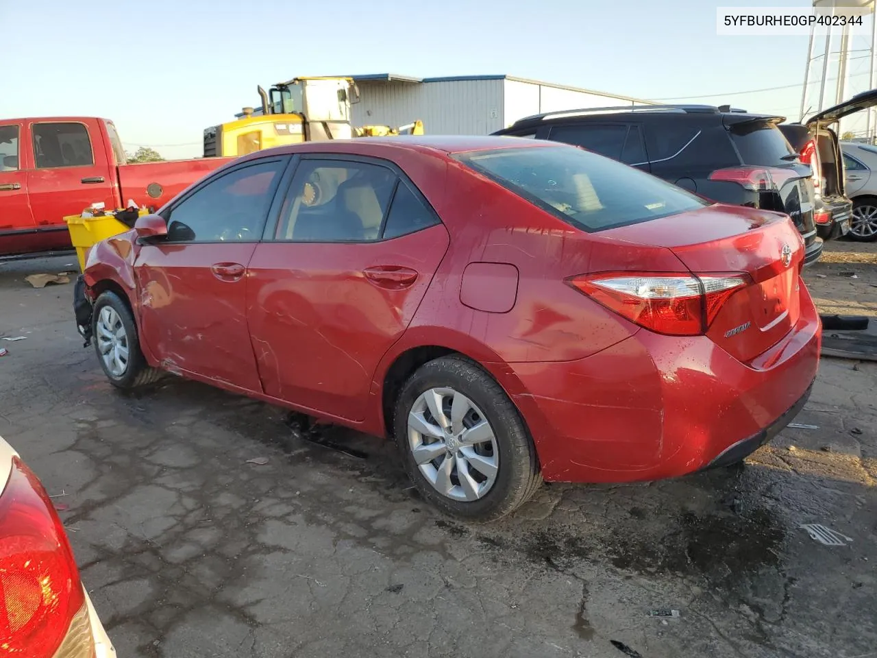 2016 Toyota Corolla L VIN: 5YFBURHE0GP402344 Lot: 72960704