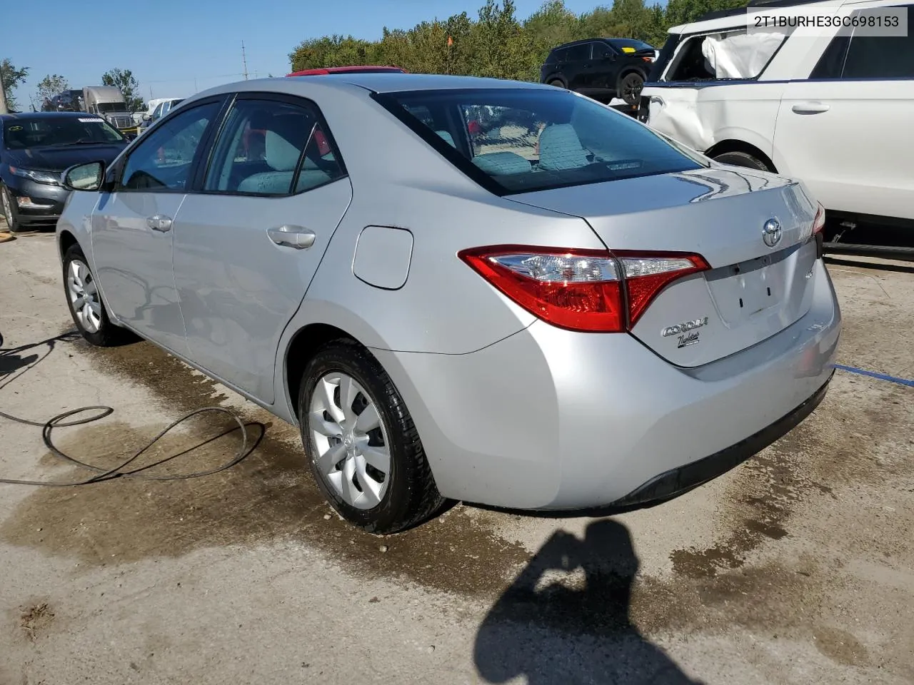 2016 Toyota Corolla L VIN: 2T1BURHE3GC698153 Lot: 73045494