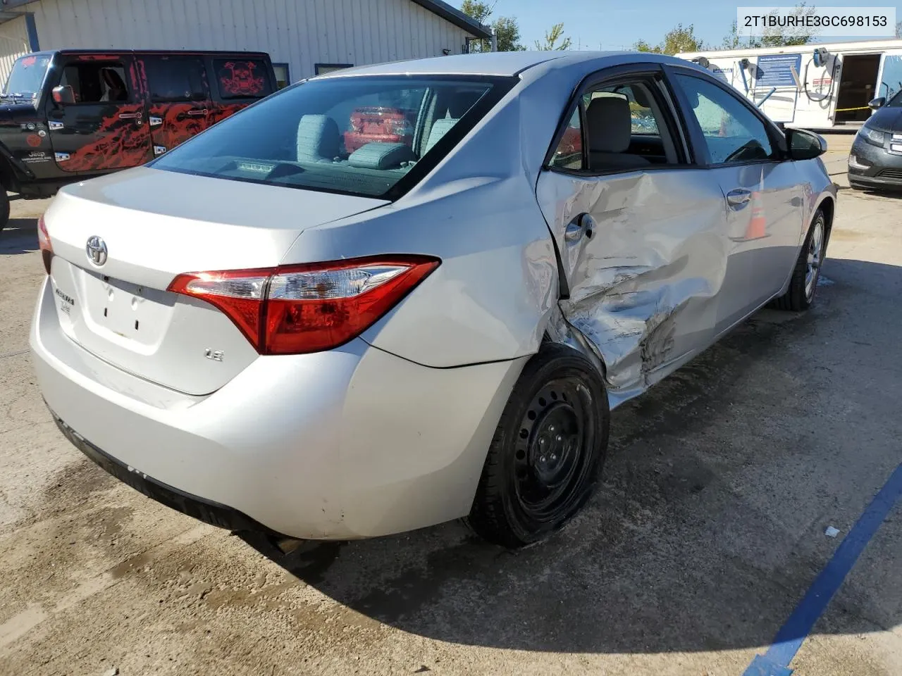 2016 Toyota Corolla L VIN: 2T1BURHE3GC698153 Lot: 73045494