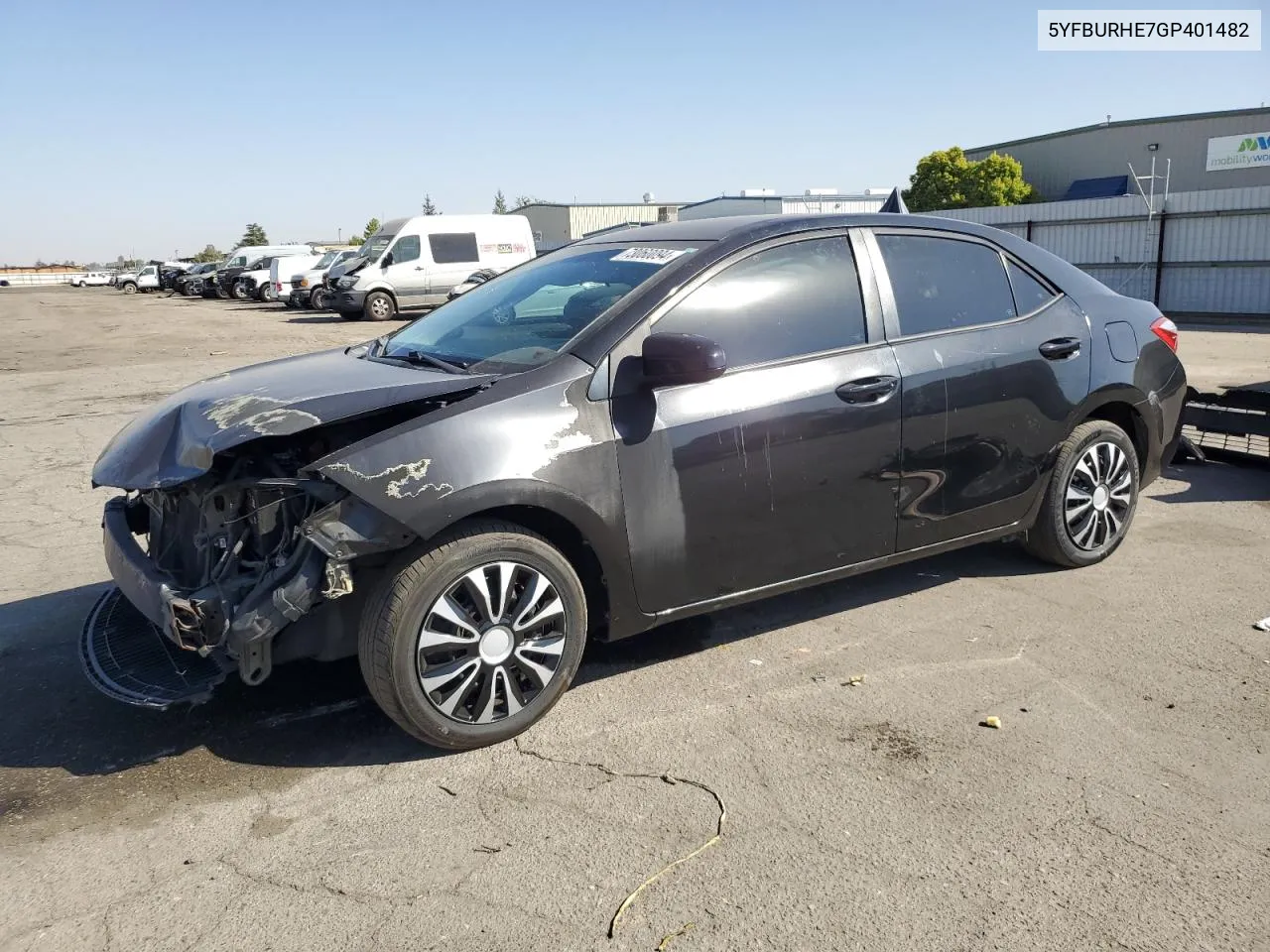 2016 Toyota Corolla L VIN: 5YFBURHE7GP401482 Lot: 73060094