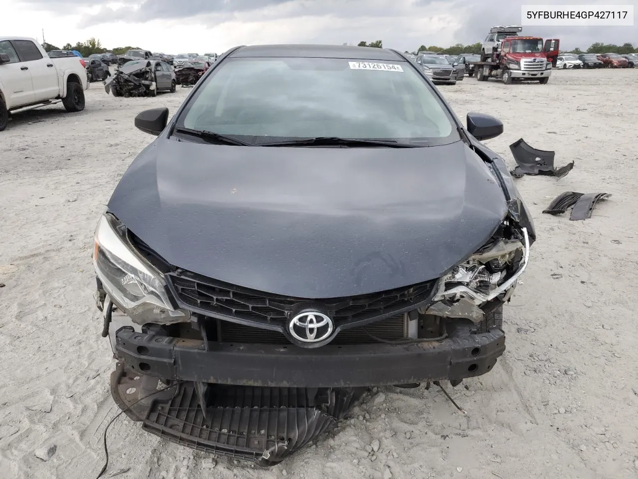 2016 Toyota Corolla L VIN: 5YFBURHE4GP427117 Lot: 73126154