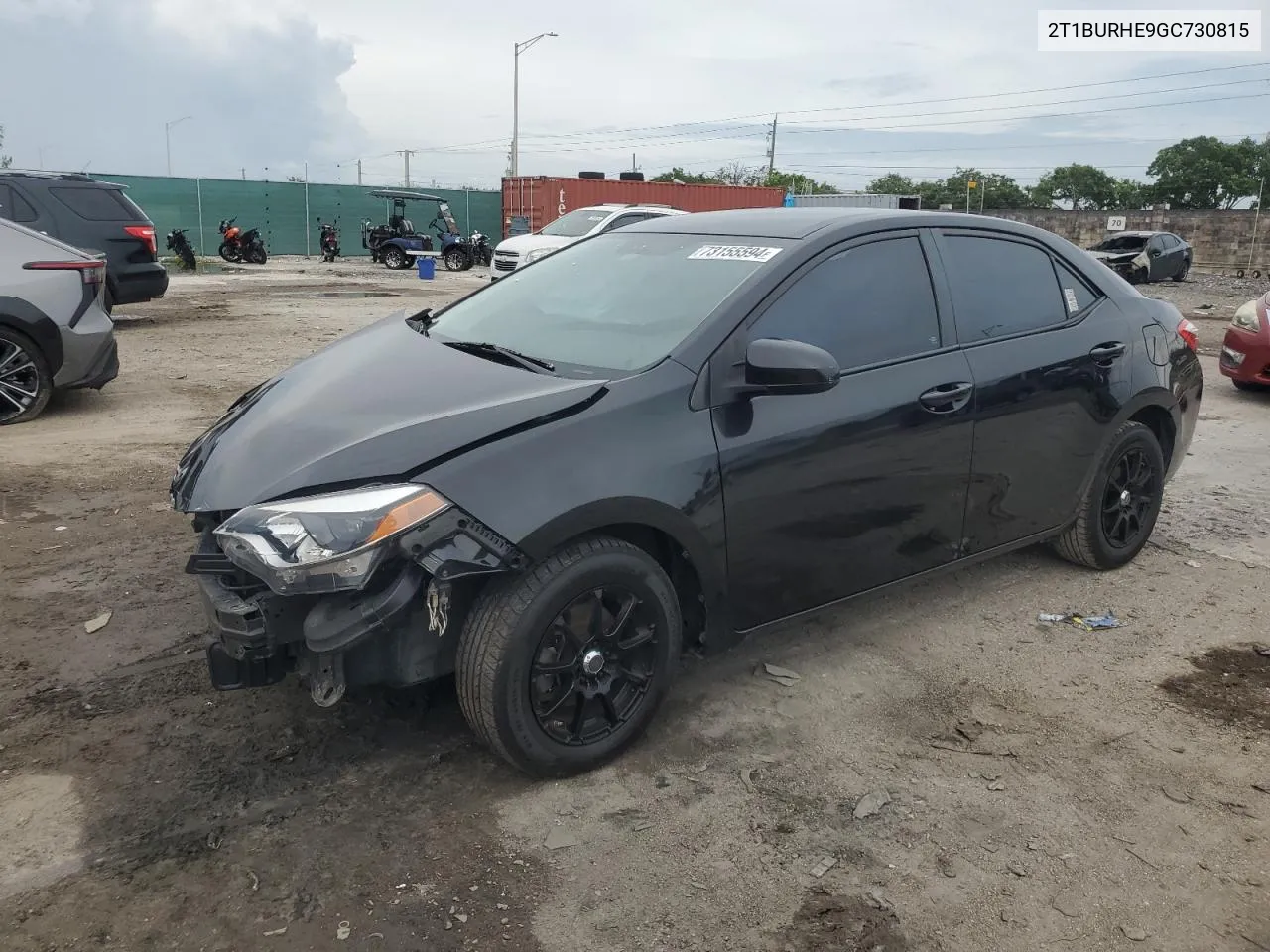 2016 Toyota Corolla L VIN: 2T1BURHE9GC730815 Lot: 73155594