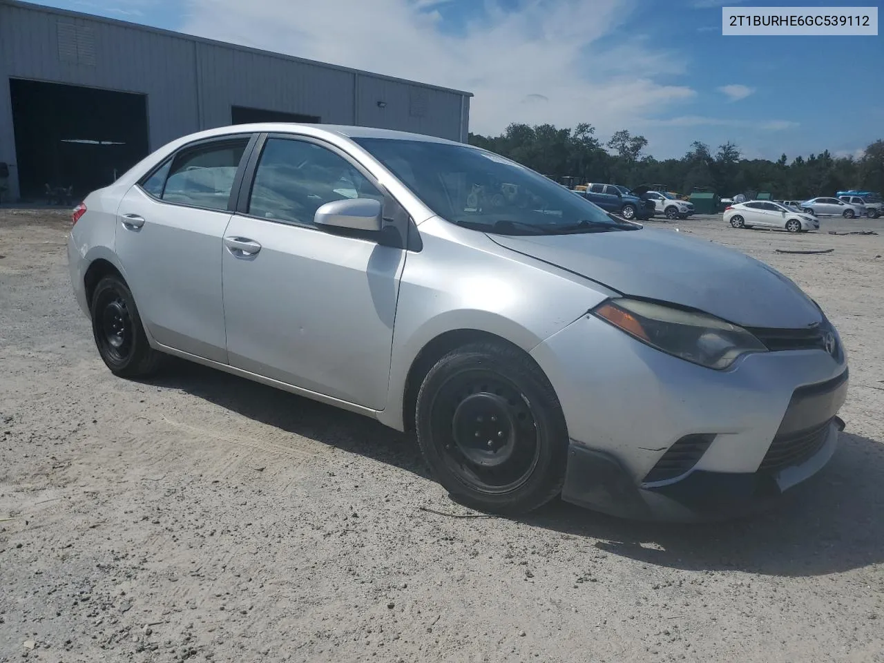 2016 Toyota Corolla L VIN: 2T1BURHE6GC539112 Lot: 73159314