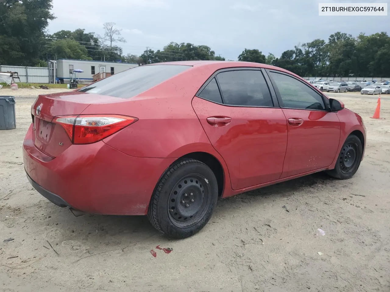 2016 Toyota Corolla L VIN: 2T1BURHEXGC597644 Lot: 73160134