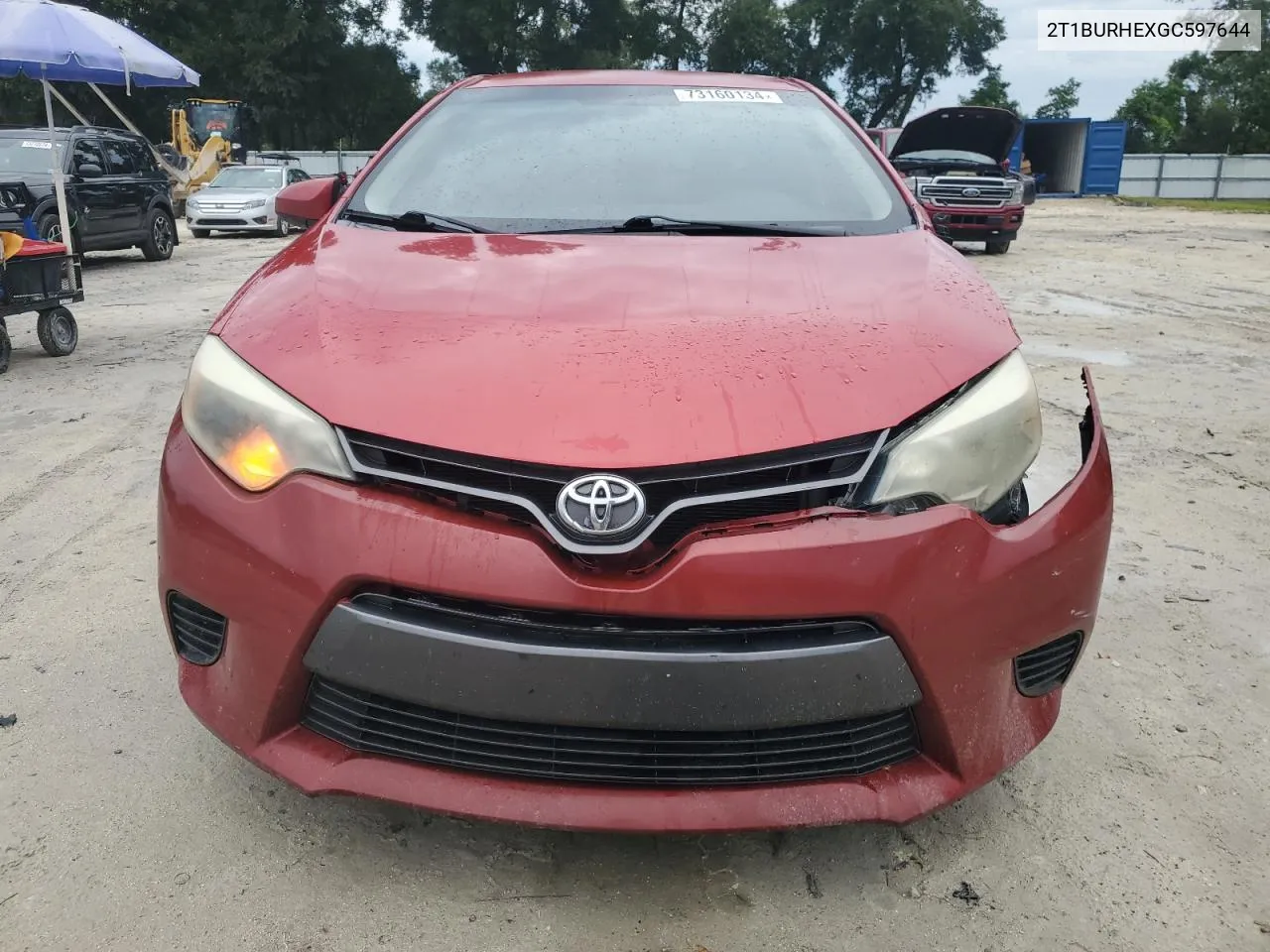 2016 Toyota Corolla L VIN: 2T1BURHEXGC597644 Lot: 73160134