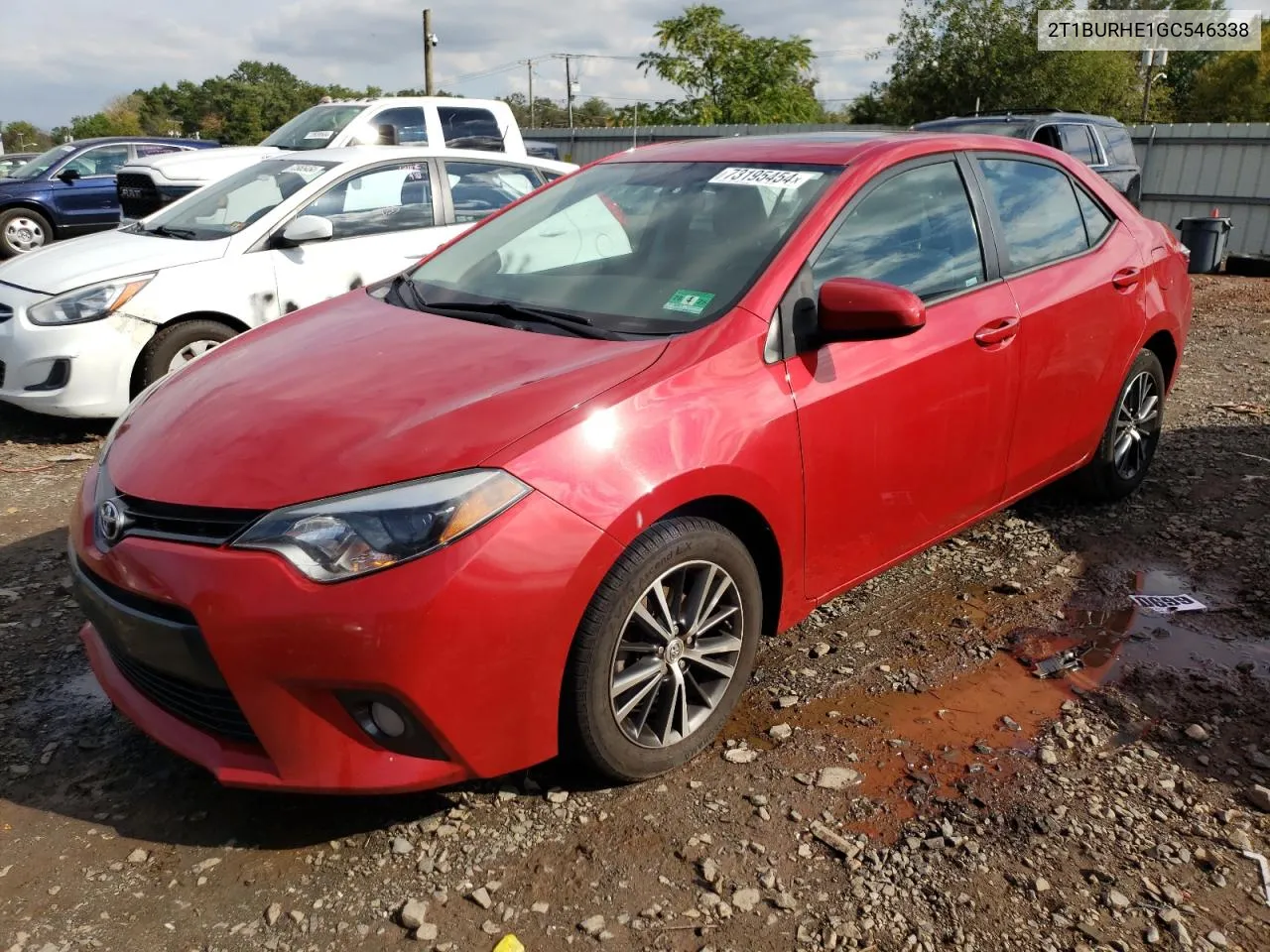 2016 Toyota Corolla L VIN: 2T1BURHE1GC546338 Lot: 73195454