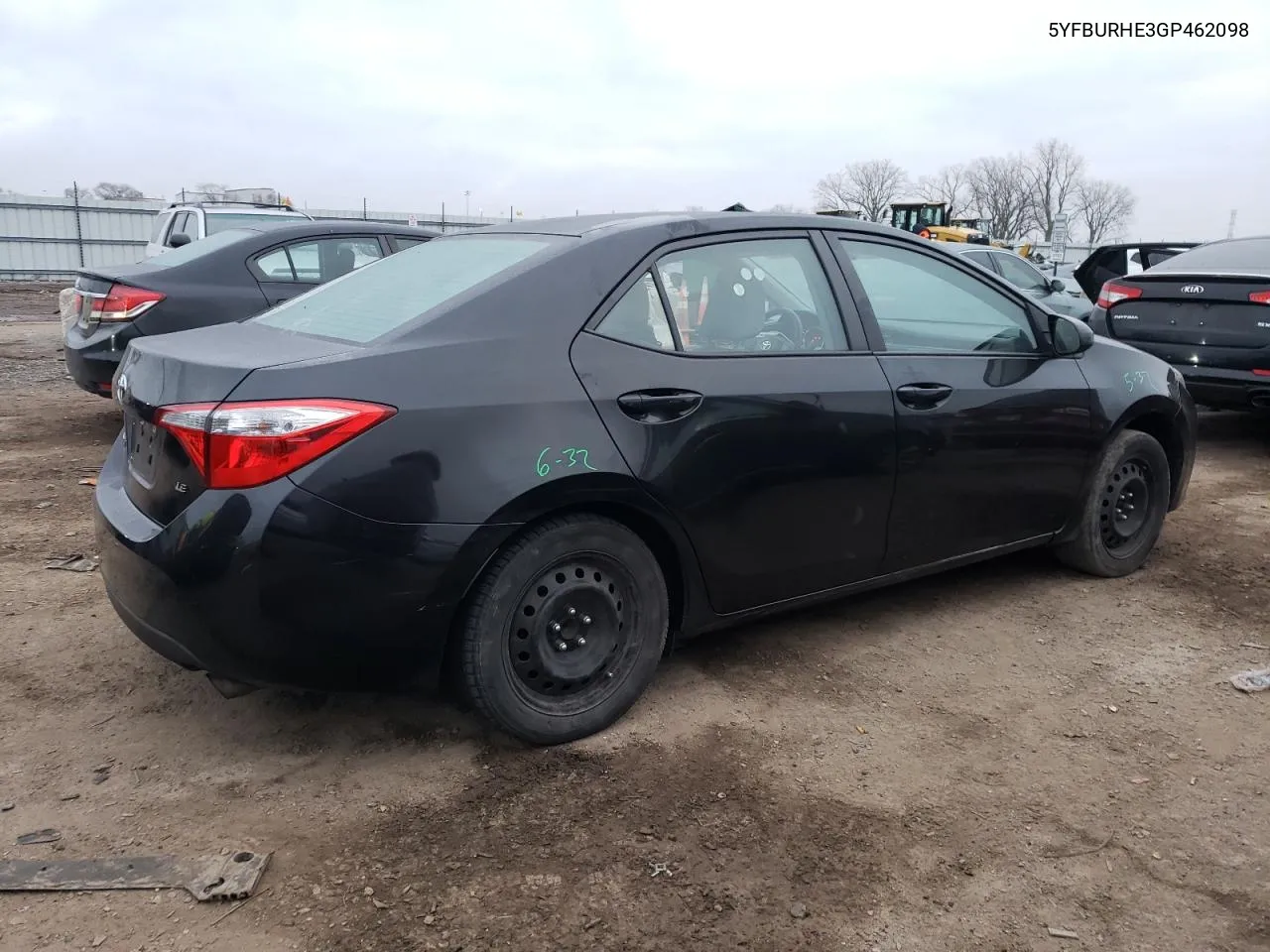 5YFBURHE3GP462098 2016 Toyota Corolla L