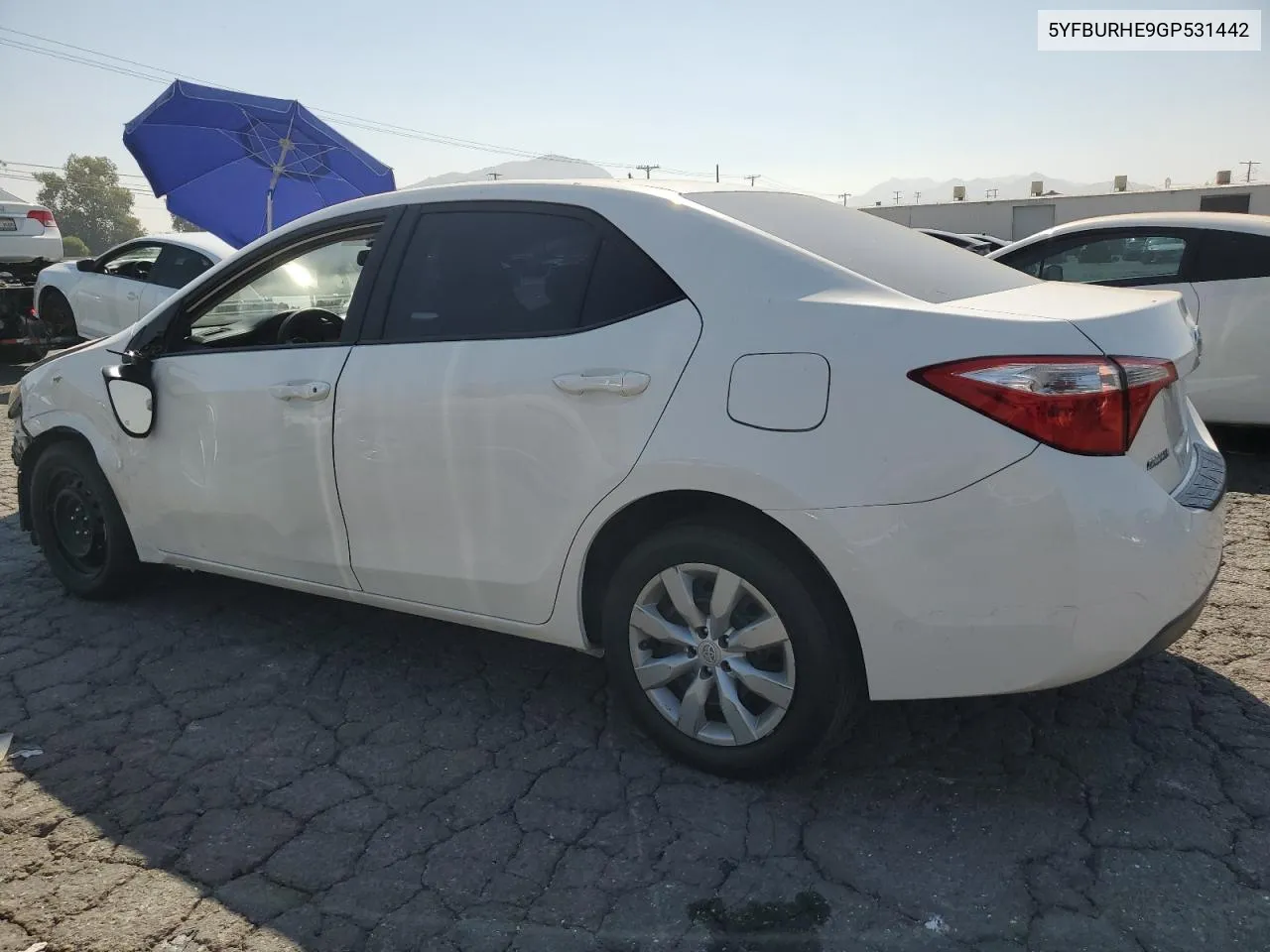 2016 Toyota Corolla L VIN: 5YFBURHE9GP531442 Lot: 73243414