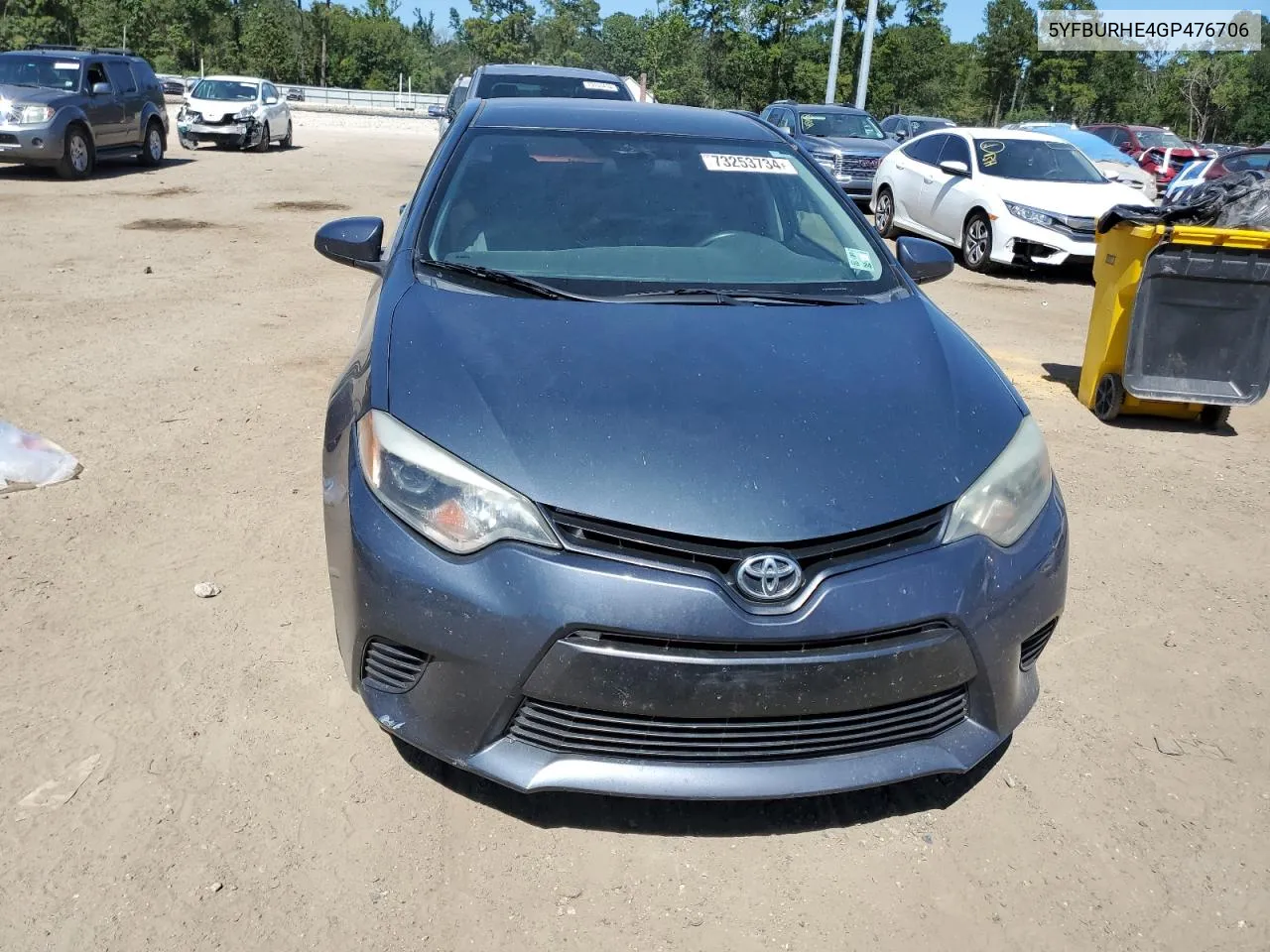 5YFBURHE4GP476706 2016 Toyota Corolla L