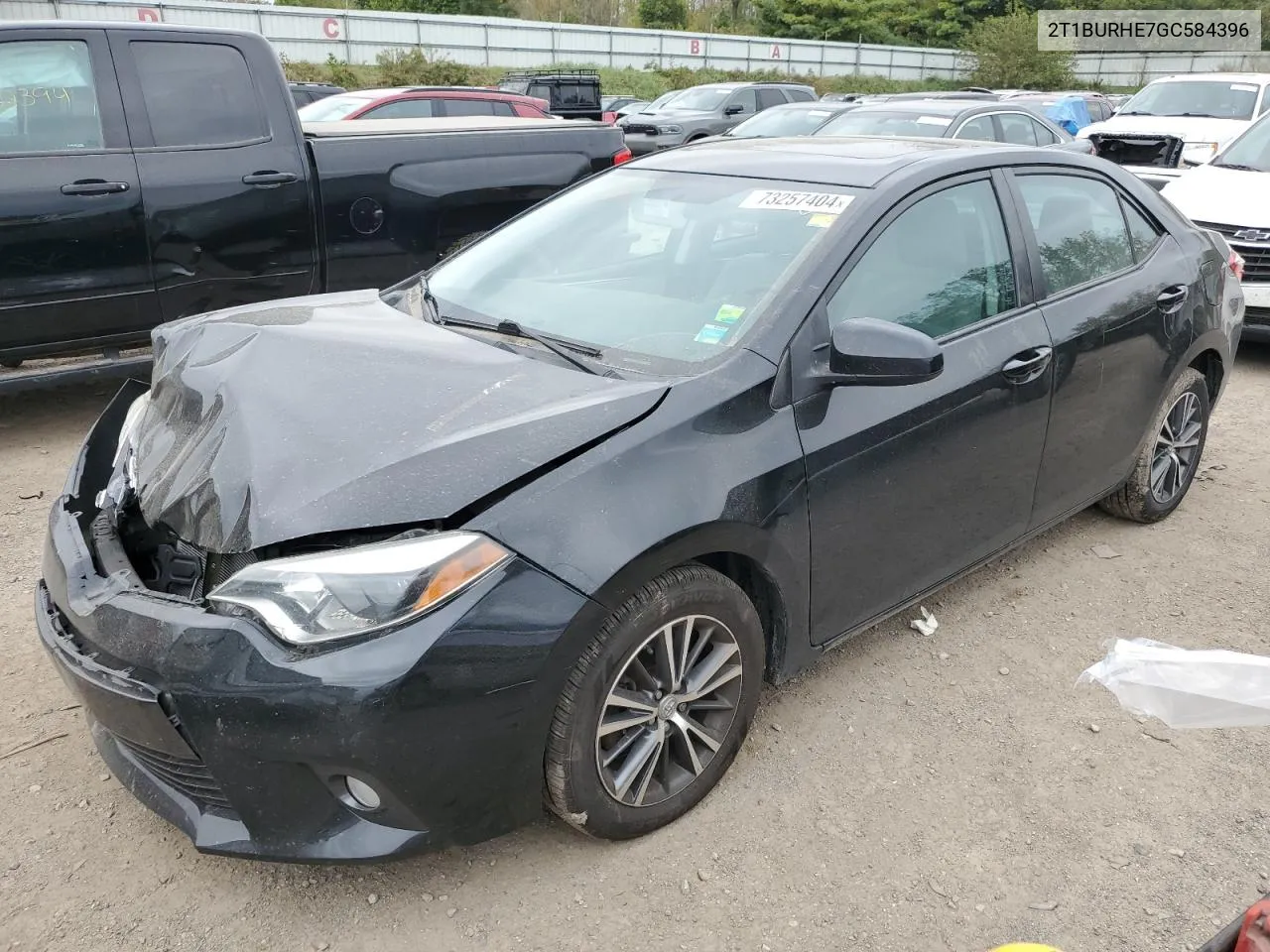 2016 Toyota Corolla L VIN: 2T1BURHE7GC584396 Lot: 73257404