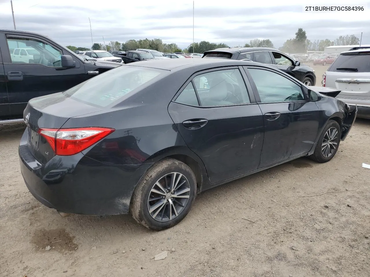 2016 Toyota Corolla L VIN: 2T1BURHE7GC584396 Lot: 73257404