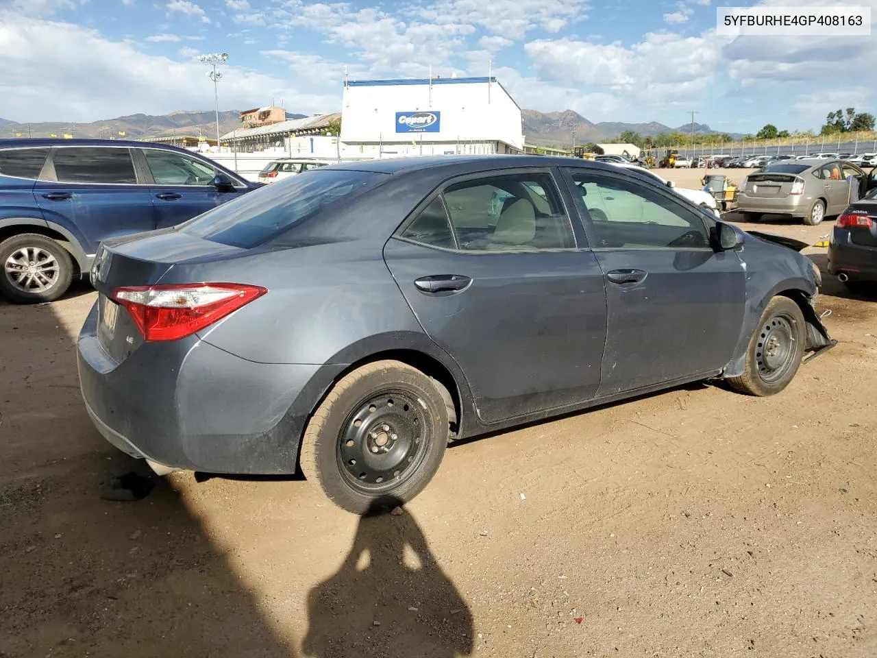 2016 Toyota Corolla L VIN: 5YFBURHE4GP408163 Lot: 73322814