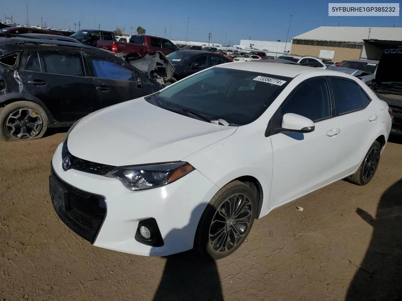 5YFBURHE1GP385232 2016 Toyota Corolla L