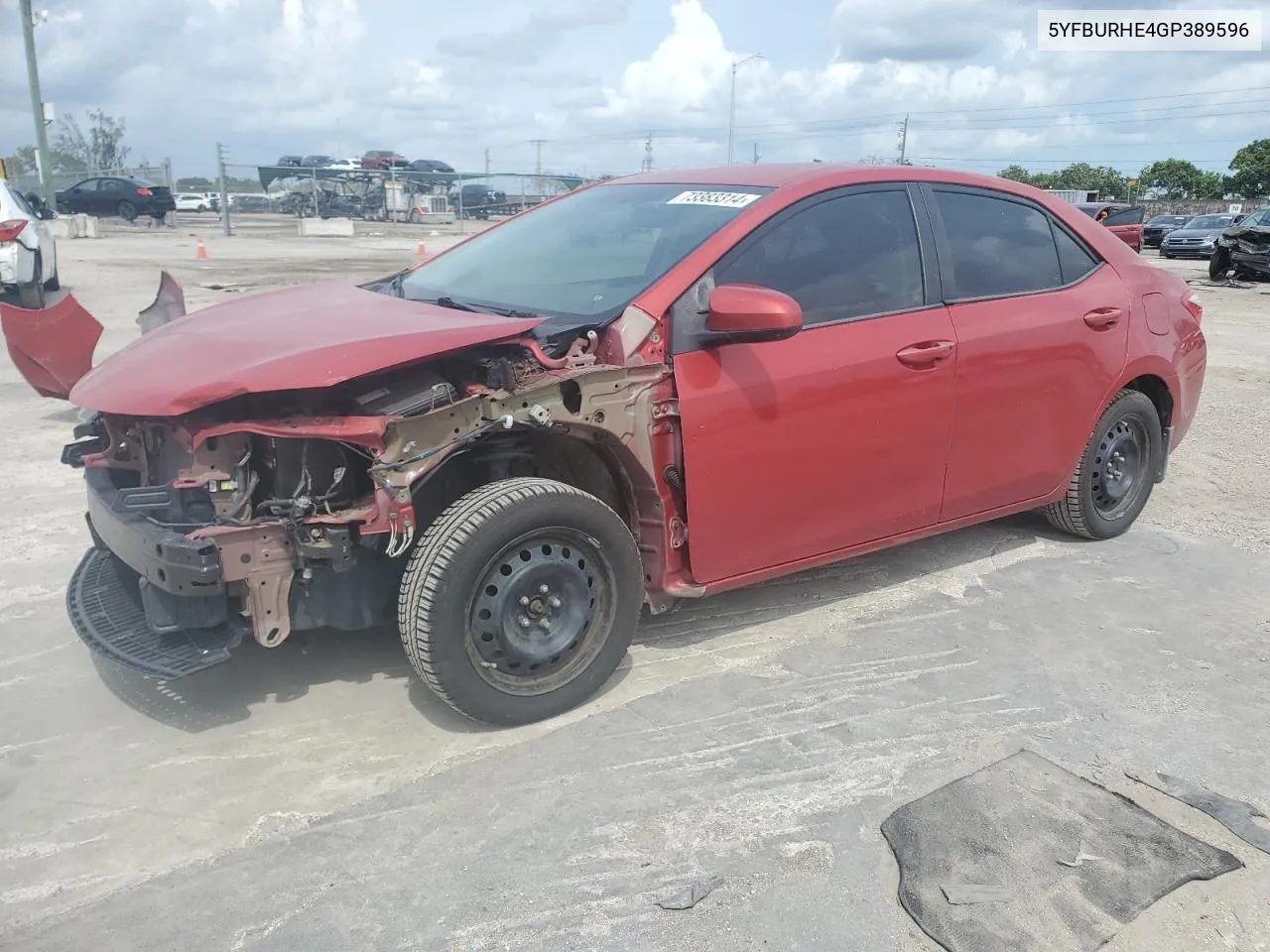 5YFBURHE4GP389596 2016 Toyota Corolla L