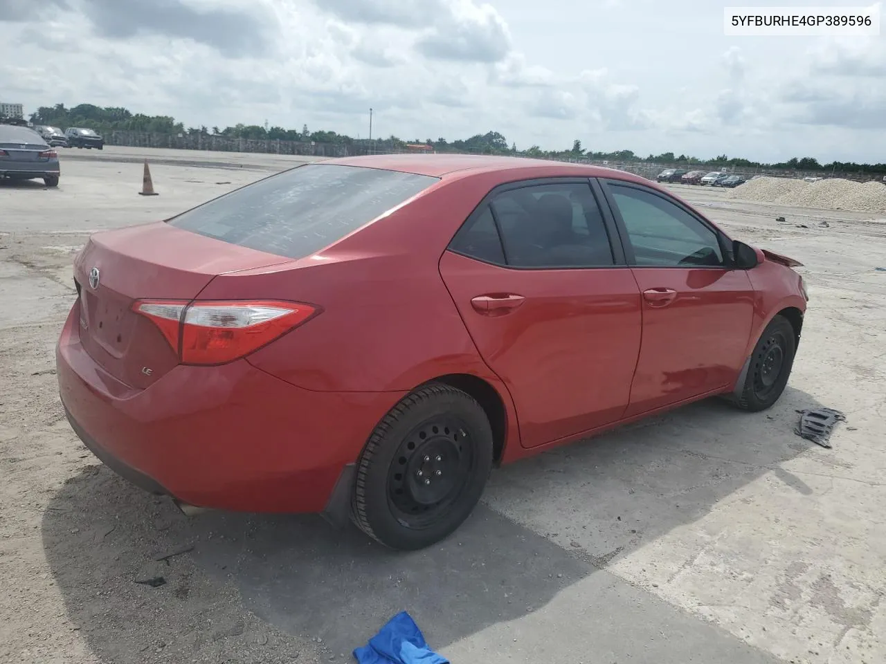 2016 Toyota Corolla L VIN: 5YFBURHE4GP389596 Lot: 73383314