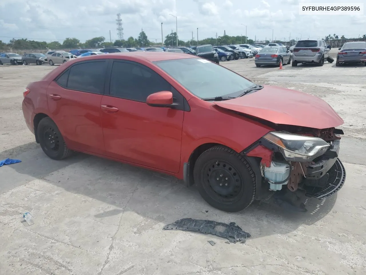 2016 Toyota Corolla L VIN: 5YFBURHE4GP389596 Lot: 73383314