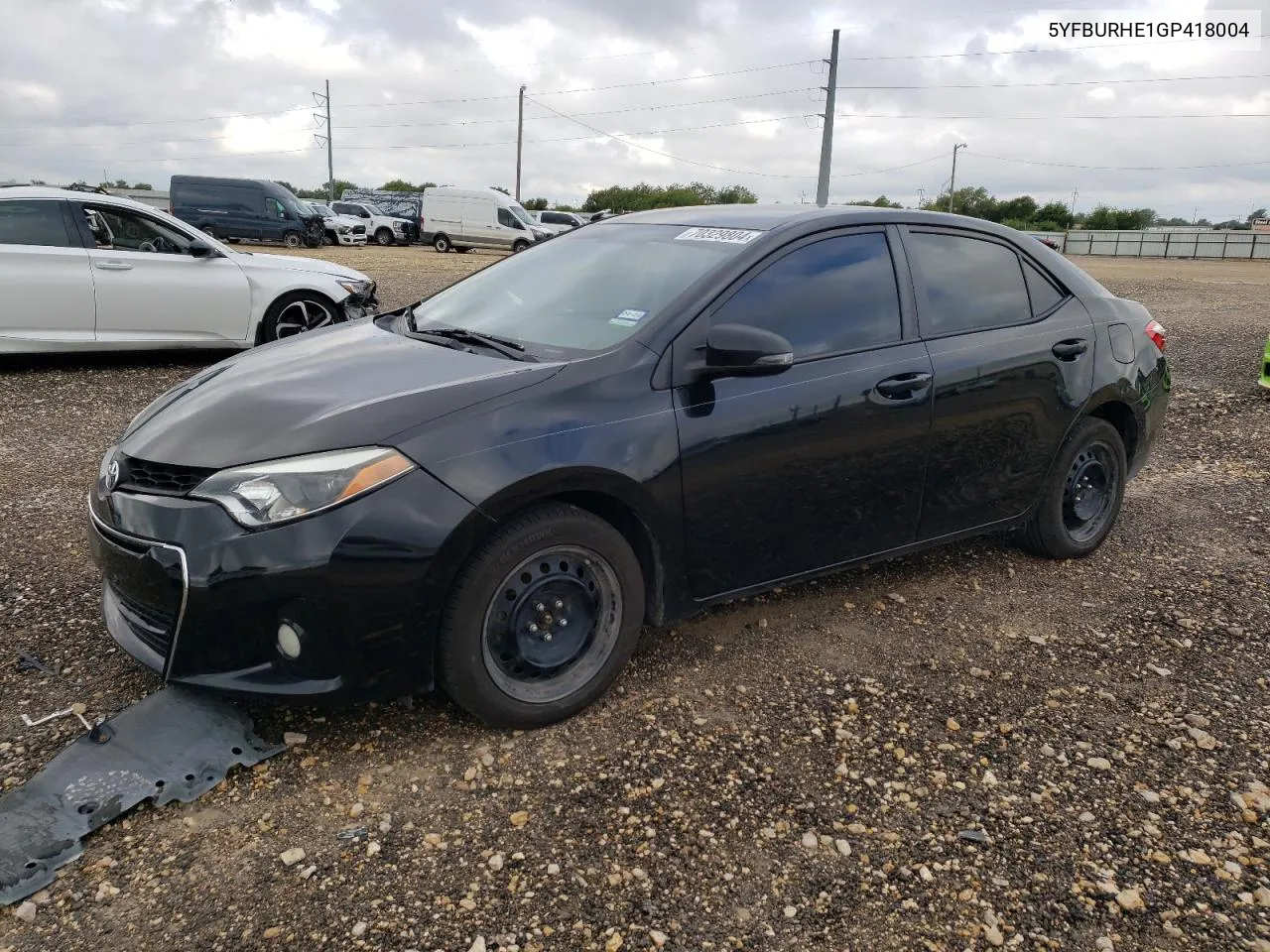 2016 Toyota Corolla L VIN: 5YFBURHE1GP418004 Lot: 73388484