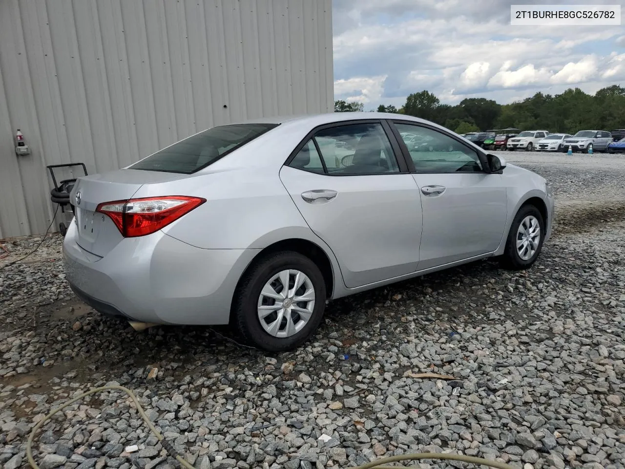 2016 Toyota Corolla L VIN: 2T1BURHE8GC526782 Lot: 73484754