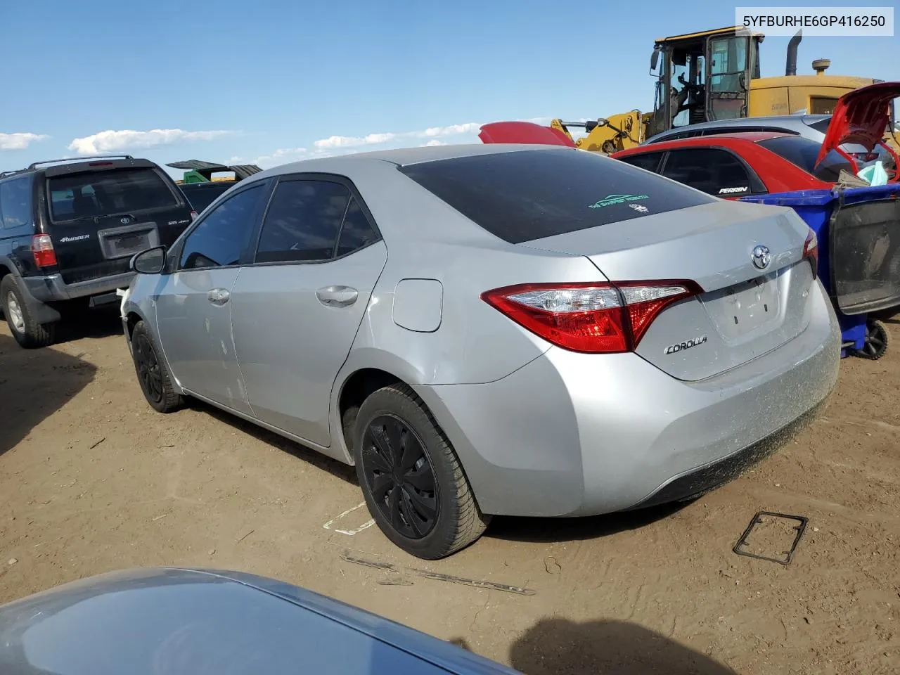 2016 Toyota Corolla L VIN: 5YFBURHE6GP416250 Lot: 73597604