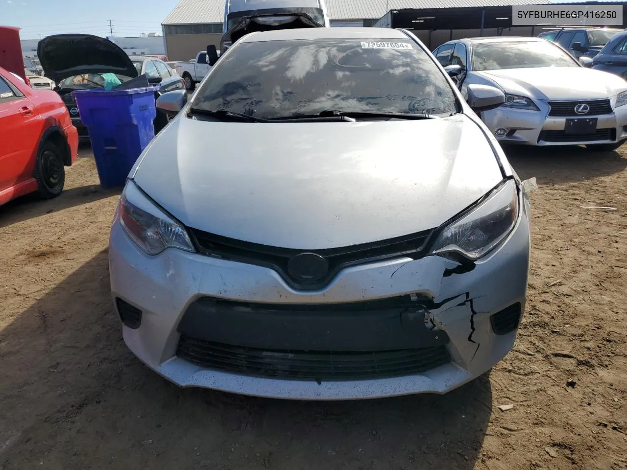 5YFBURHE6GP416250 2016 Toyota Corolla L