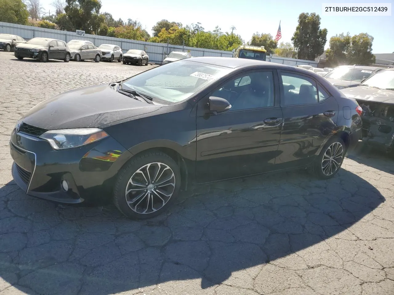 2016 Toyota Corolla L VIN: 2T1BURHE2GC512439 Lot: 73687574